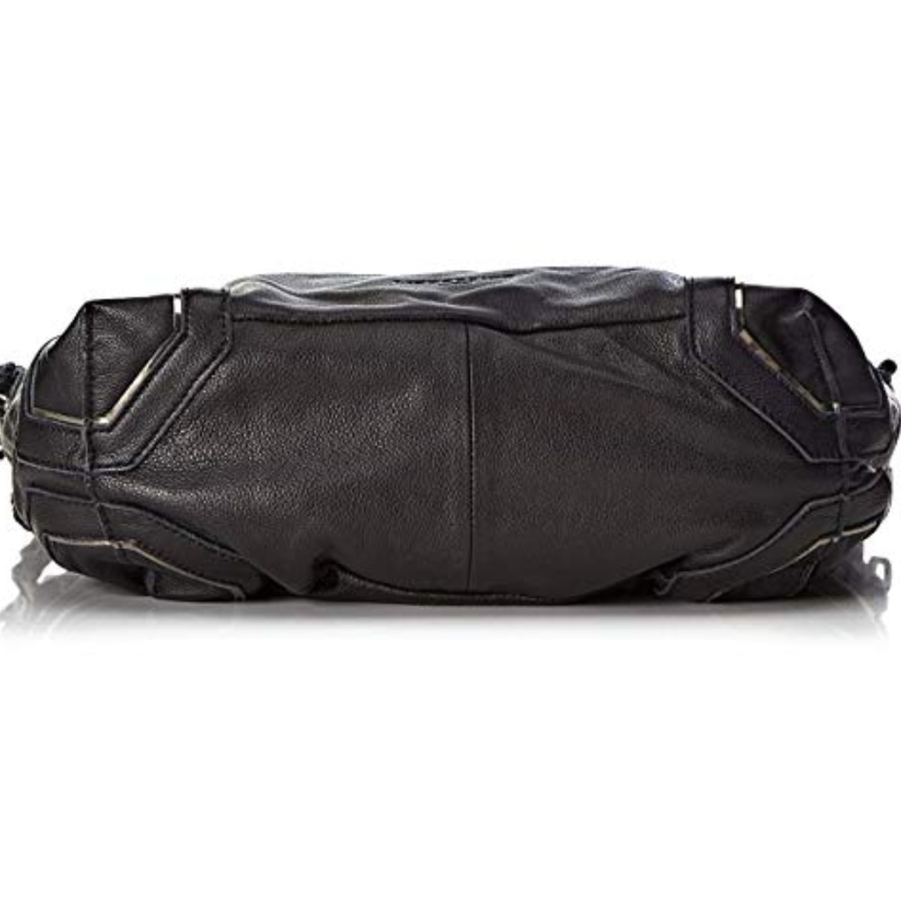 Liebeskind Berlin Kobe Blck Leather Fringe Satchel - Picture 6 of 8